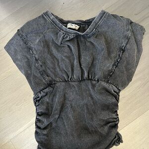 We The Free Charcoal Gray Women's Blouse